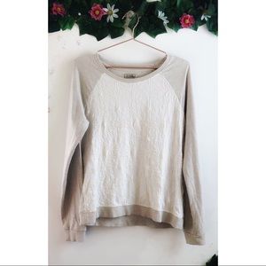 Lucky Brand Multi Textile Cream/Beige Pullover